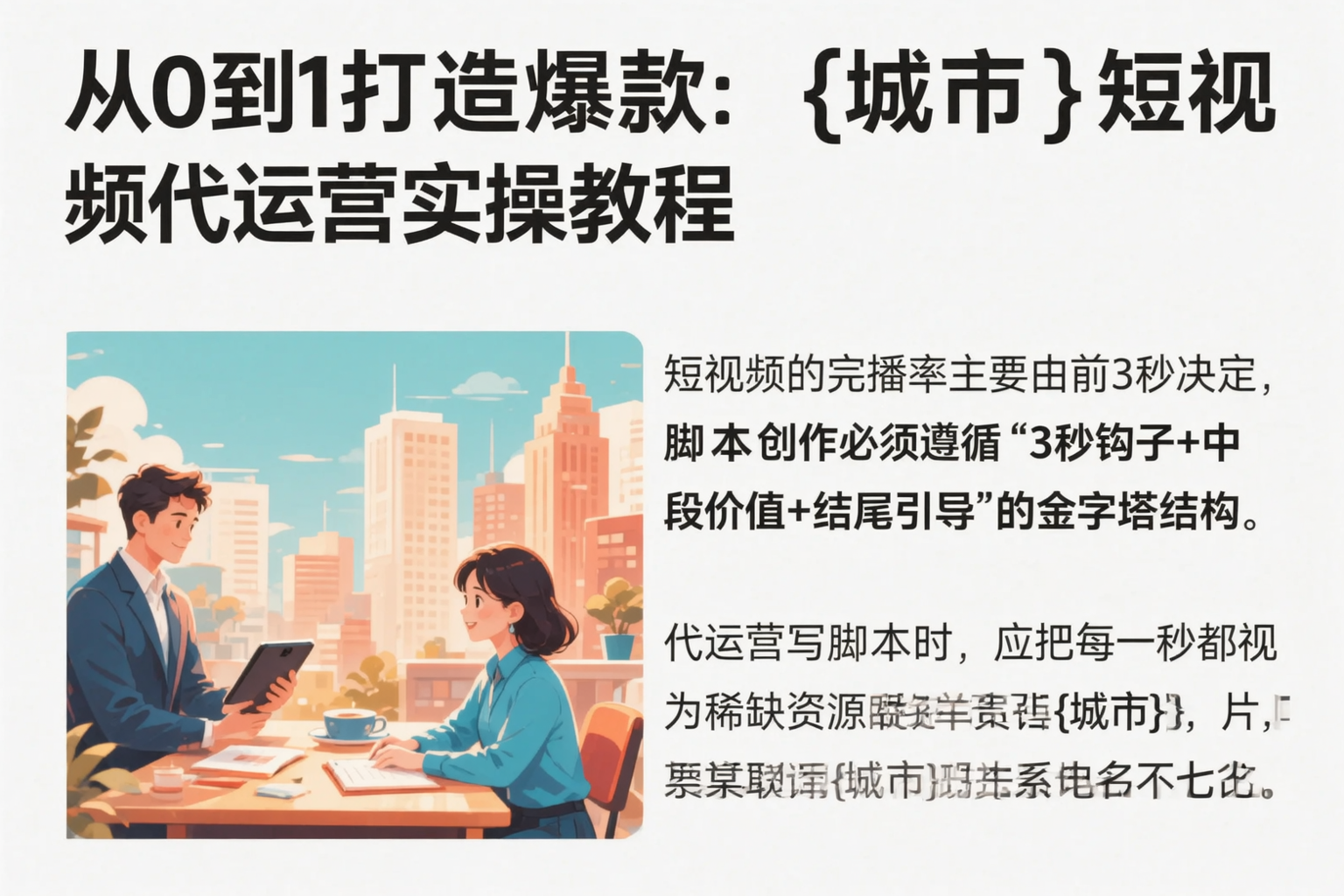 从0到1打造爆款：南充短视频代运营实操教程