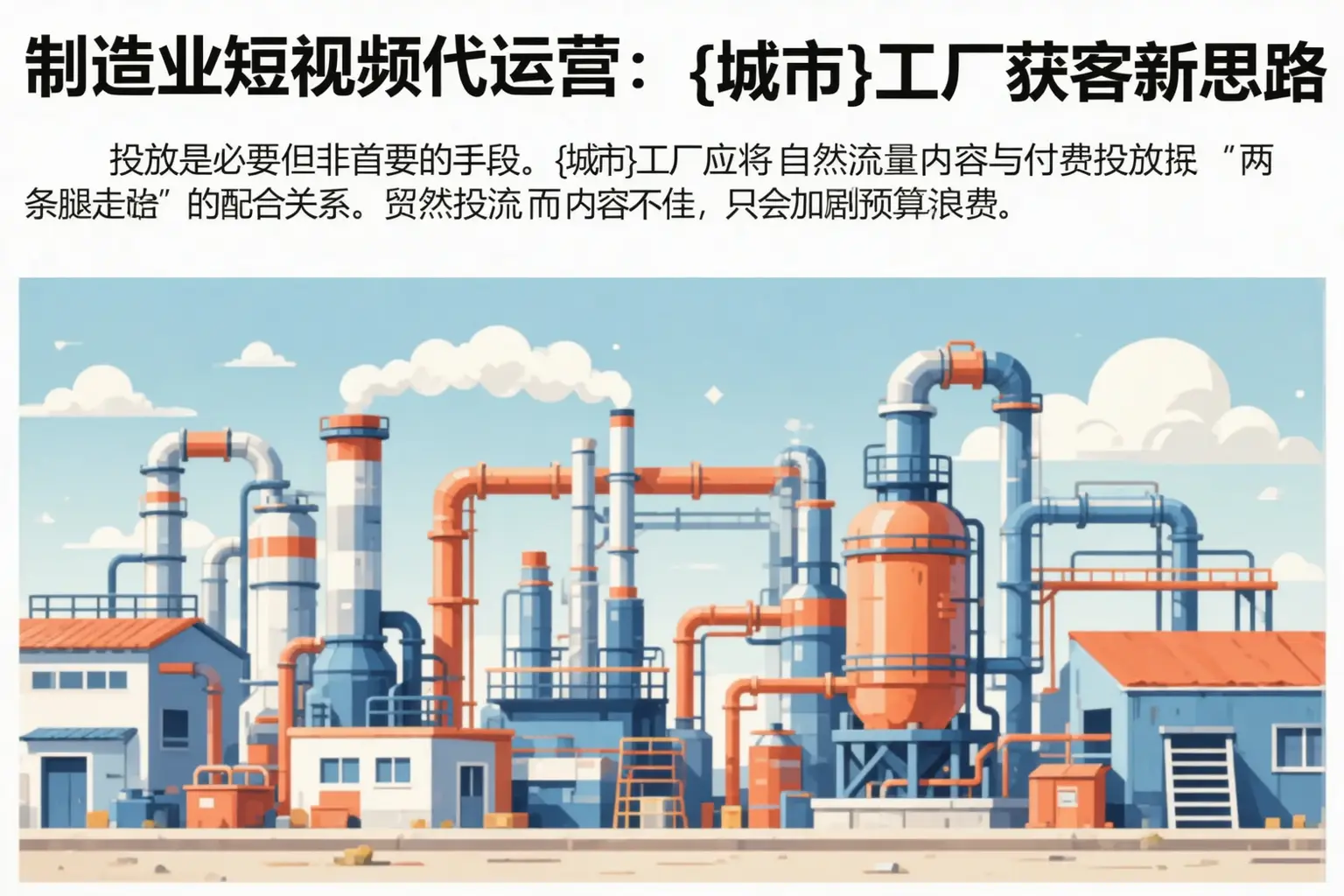 制造业短视频代运营:南充工厂获客新思路