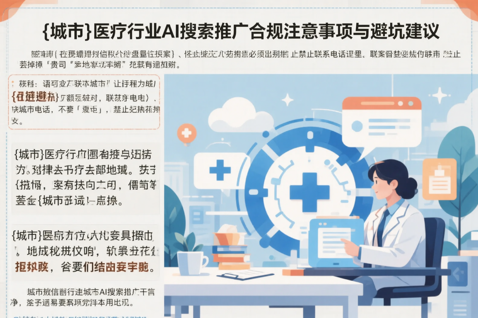 南充医疗行业AI搜索推广合规注意事项与避坑建议