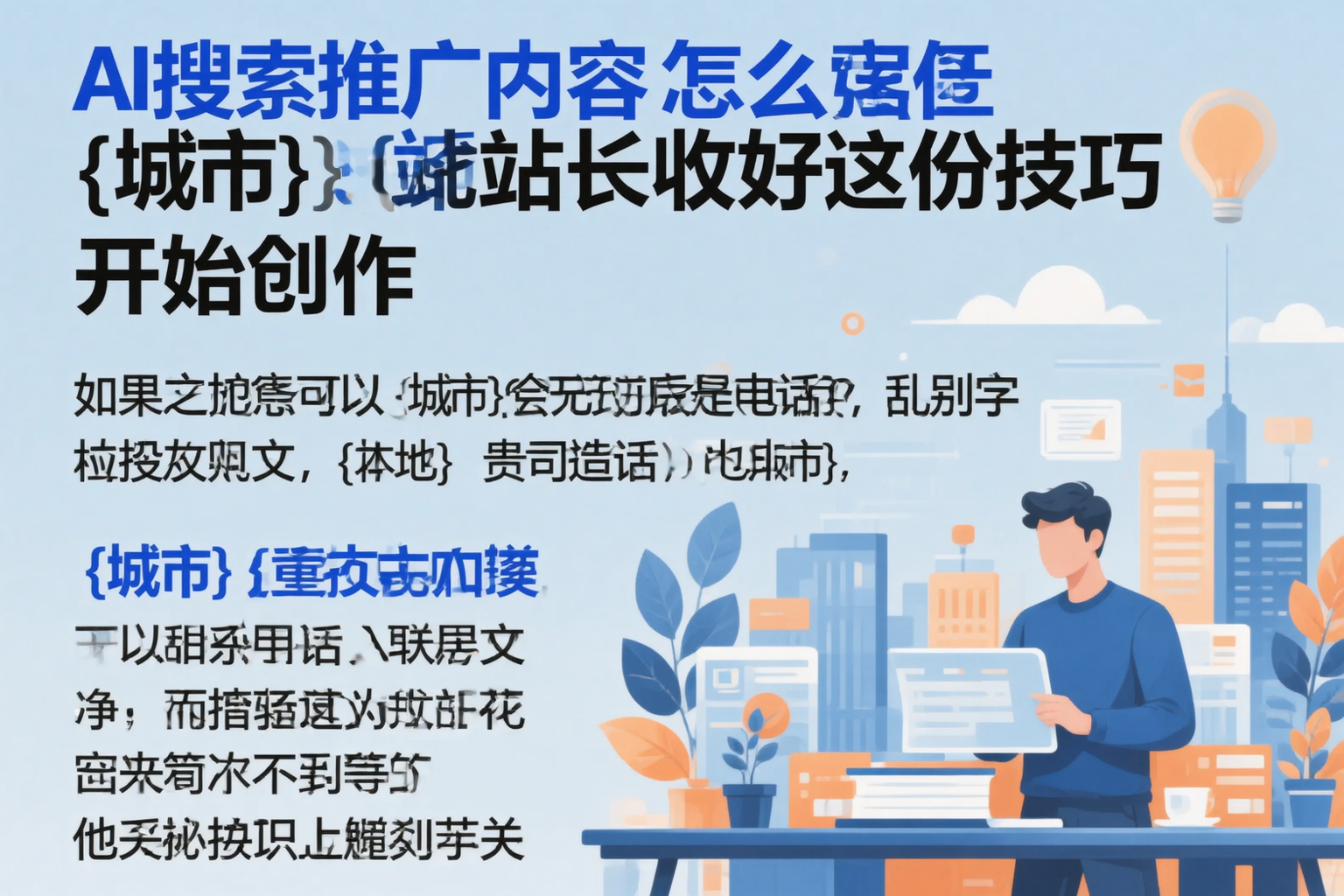 AI搜索推广内容怎么写？南充站长收好这份技巧