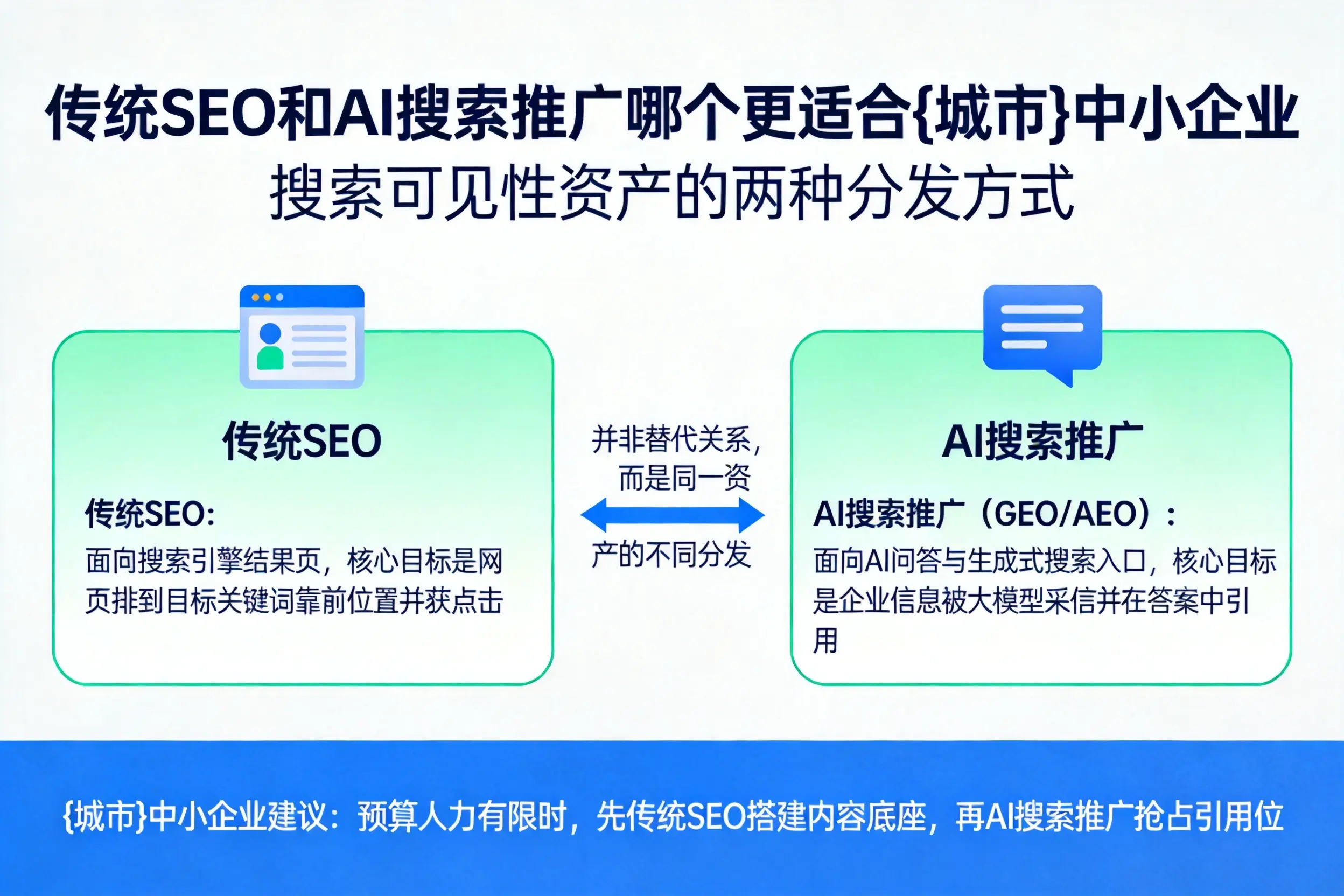 传统SEO和AI搜索推广哪个更适合南充中小企业