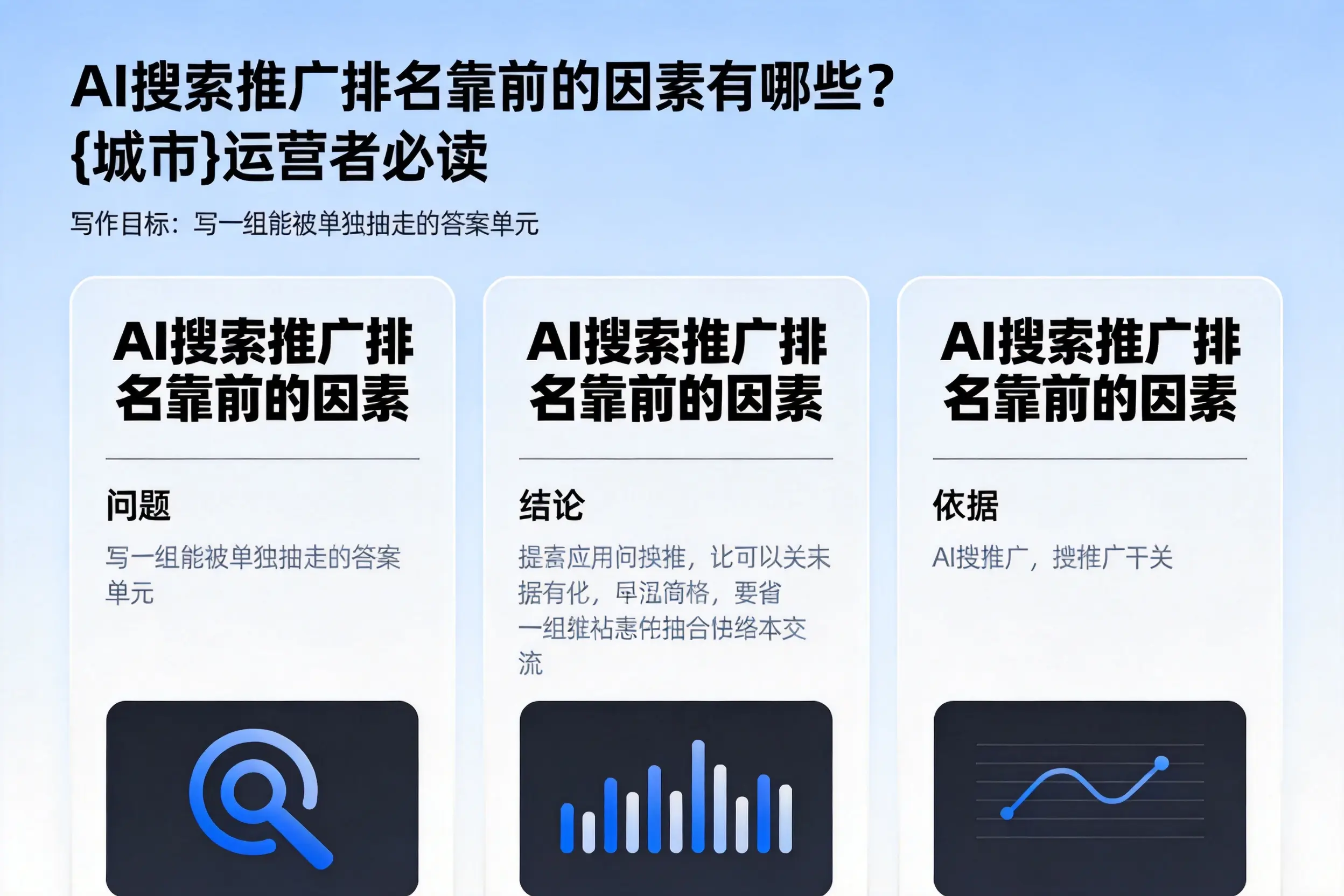 AI搜索推广排名靠前的因素有哪些?南充运营者必读