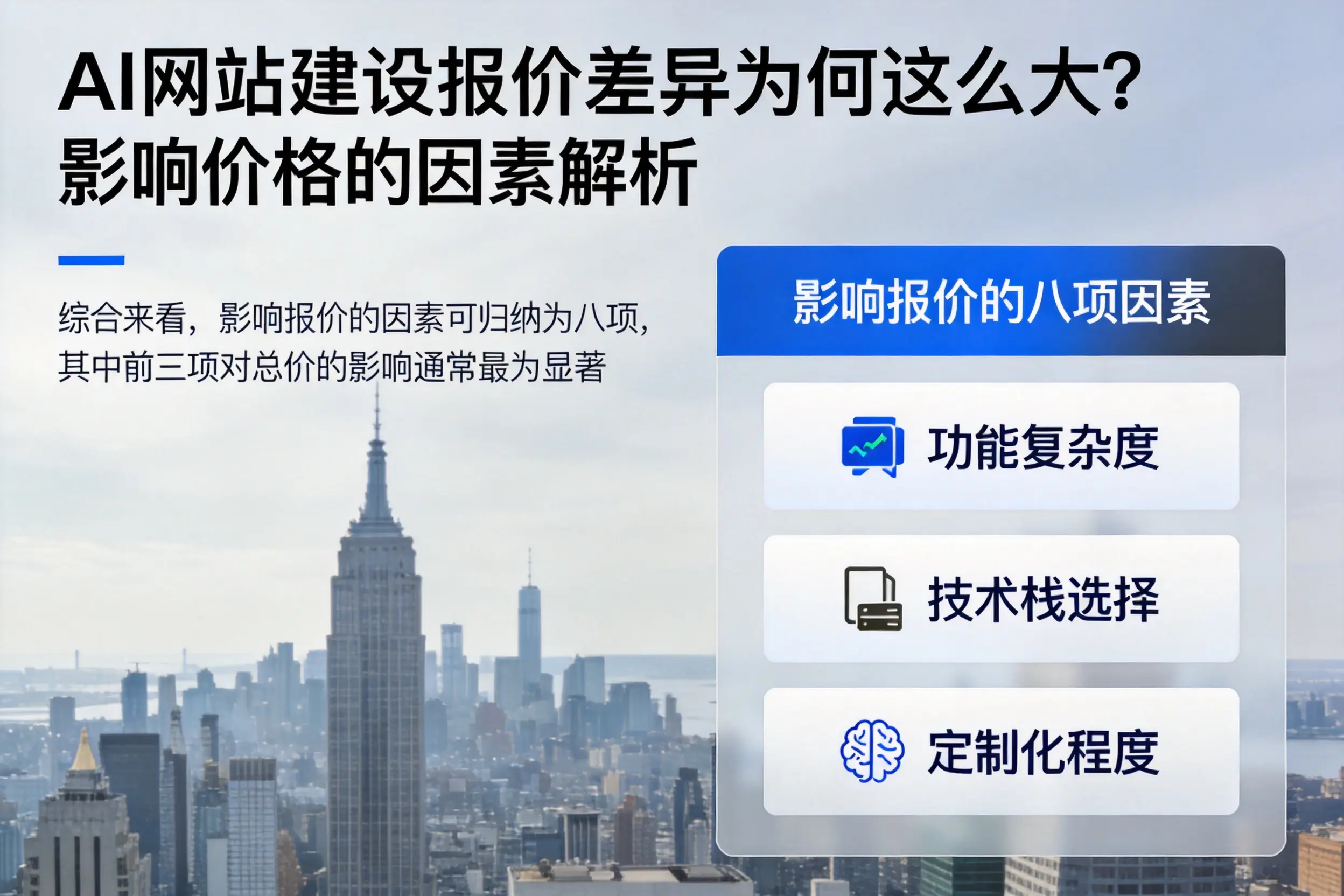 南充AI网站建设报价差异为何这么大？影响价格的因素解析