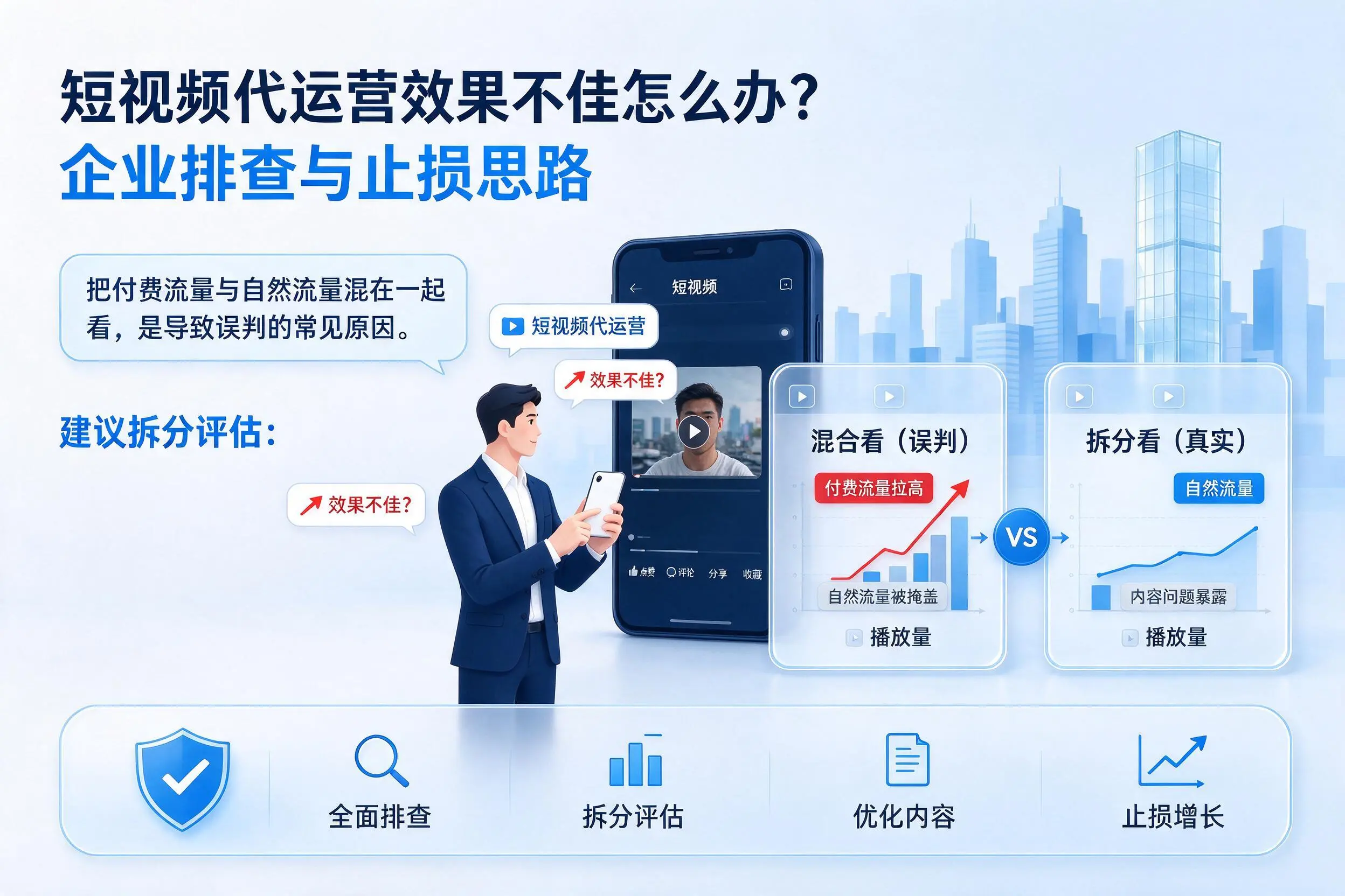 短视频代运营效果不佳怎么办？南充企业排查与止损思路