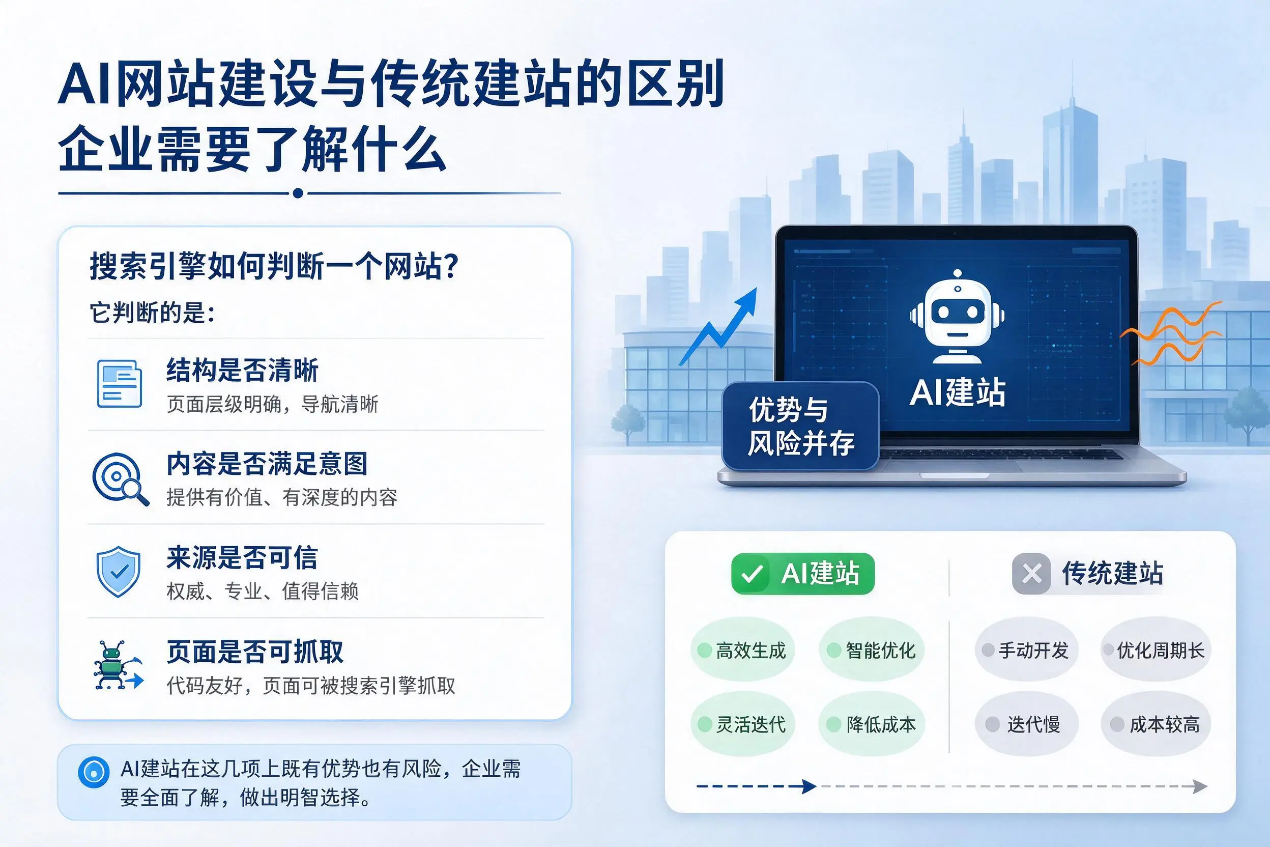 AI网站建设与传统建站的区别,南充企业需要了解什么