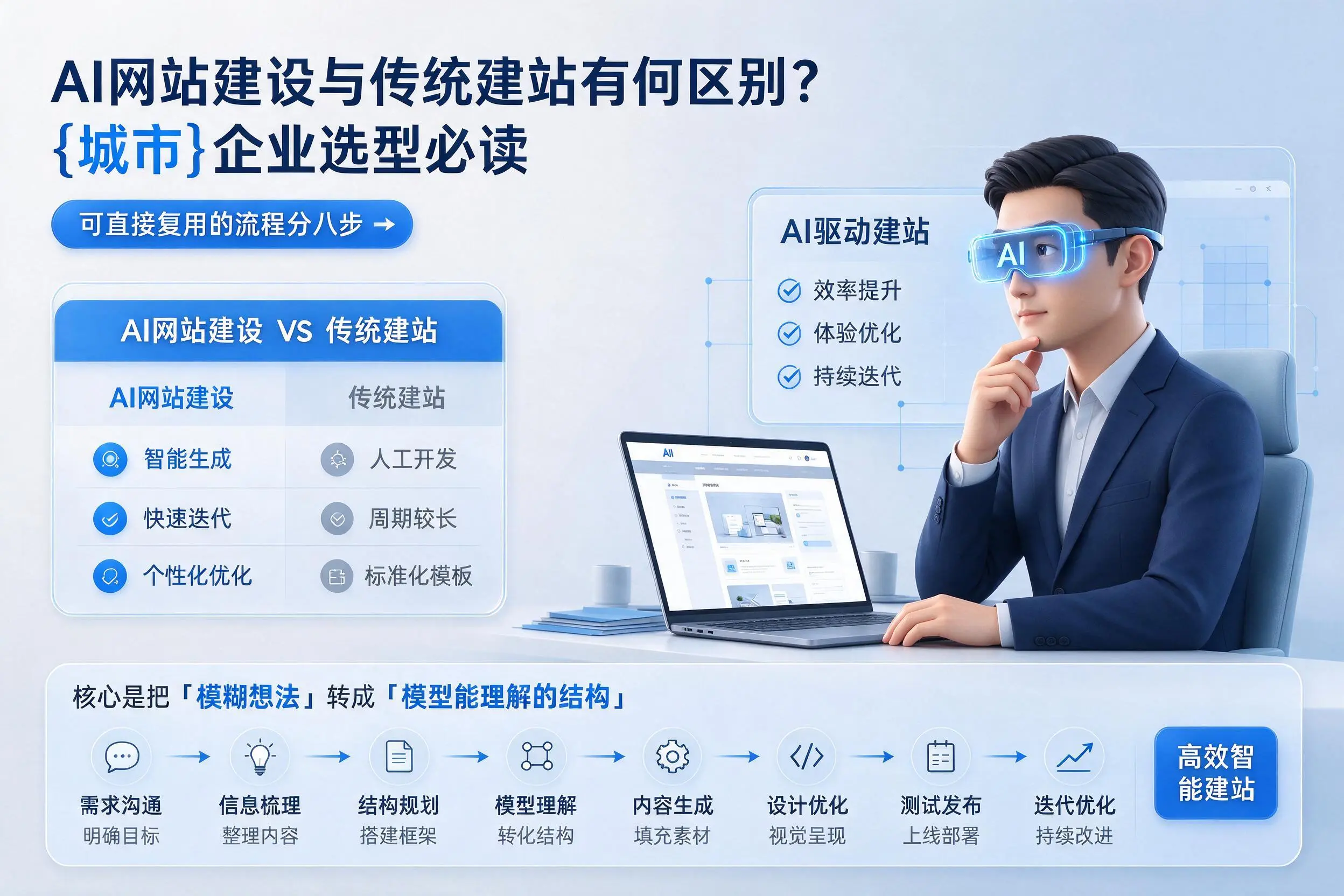 AI网站建设与传统建站有何区别？南充企业选型必读