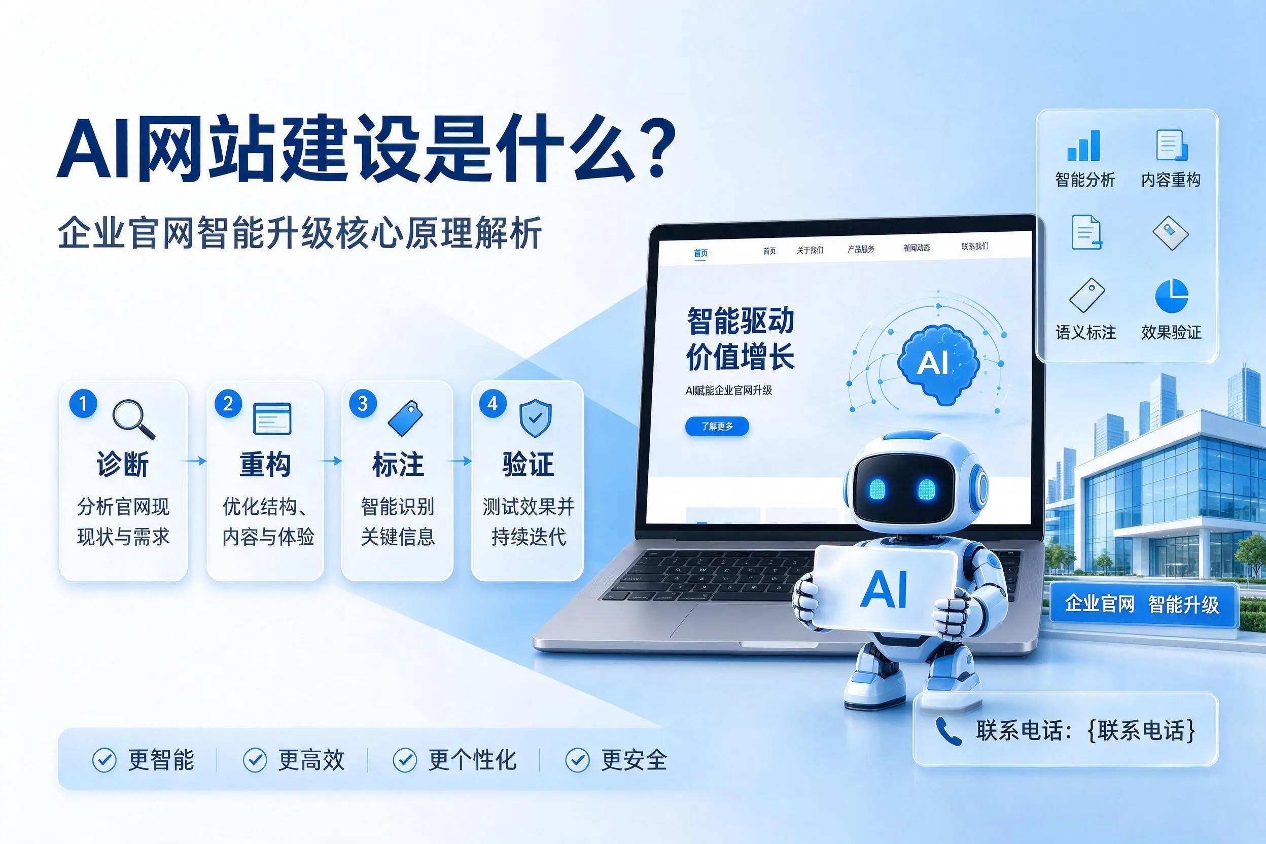 AI网站建设是什么？南充企业官网智能升级核心原理解析