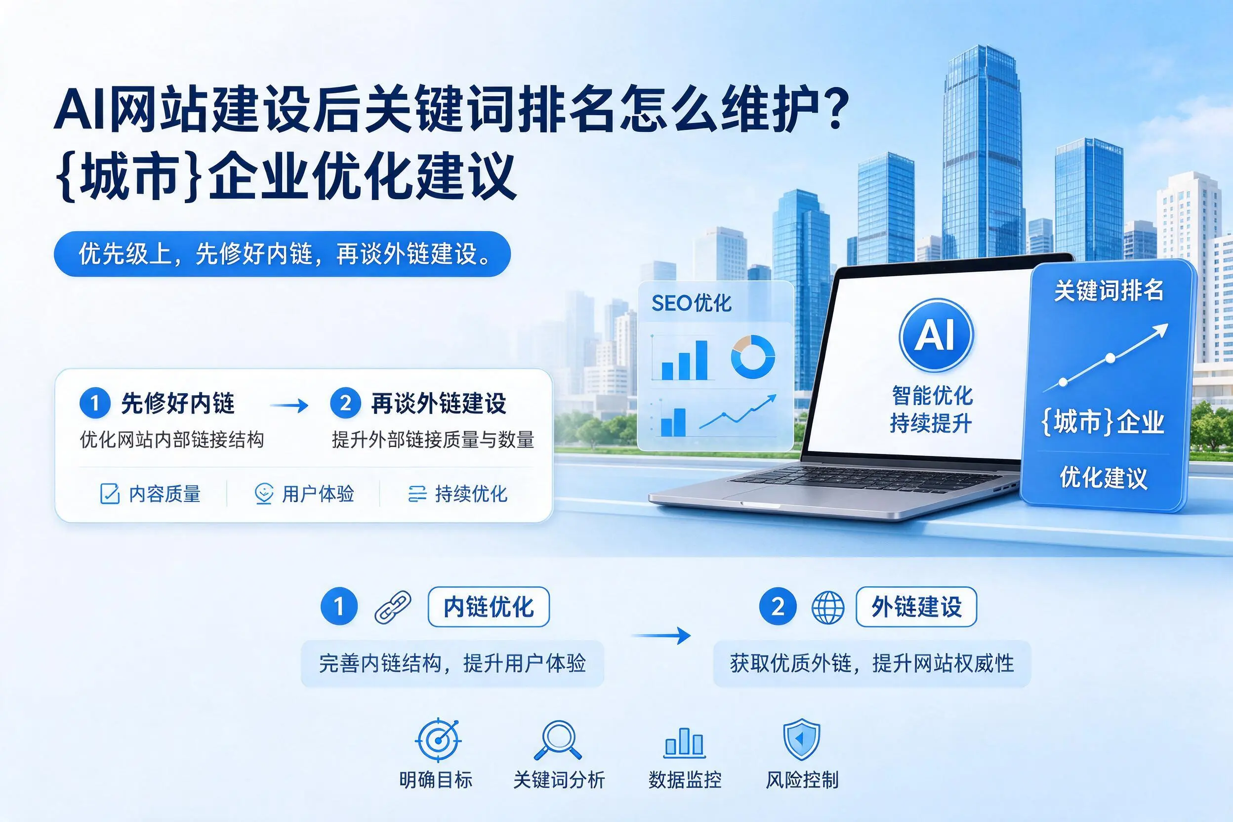 AI网站建设后关键词排名怎么维护?南充企业优化建议